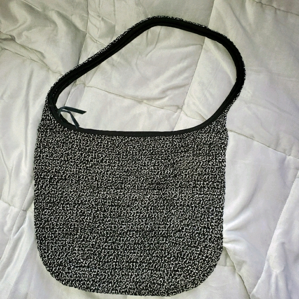 Women's Large Rayon Crocheted Handbag